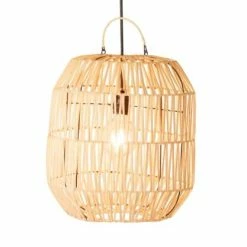 Meubles & Design Suspensions Abat-jour Bohème En Rotin Naturel -Luminaires Soldes 2022 abat jour boheme en rotin naturel 3