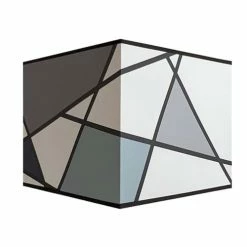 Abat-jours Lampes à Poser Abat-jour Carré Callero Gris 30x30 H 30