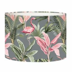 Abat-jours Lampes à Poser Abat-jour Chevet Flamand Gris T 25 X H 20