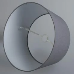 QAZQA Suspensions Abat-jour En Tissu Anthracite -Luminaires Soldes 2022 abat jour en tissu anthracite 3