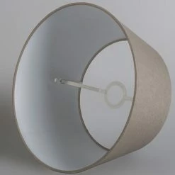 QAZQA Suspensions Abat-jour En Tissu Taupe -Luminaires Soldes 2022 abat jour en tissu taupe 3