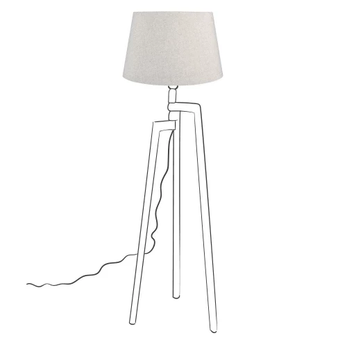 Maisons Du Monde Lampadaires Abat-jour Gris Clair 4 Maisons Du Monde Lampadaires Abat-jour Gris Clair – Image 2