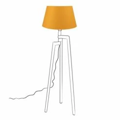 Maisons Du Monde Lampadaires Abat-jour Jaune Moutarde
