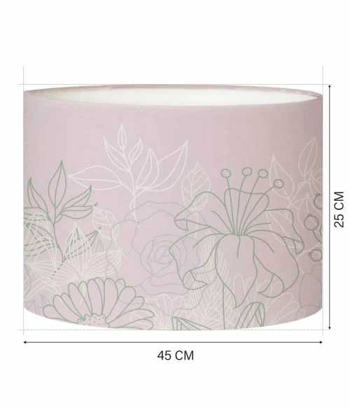 Abat-jours Lampadaires Abat-jour Lampadaire Bouquet Rose Poudré T 45 X H 25 5 Abat-jours Lampadaires Abat-jour Lampadaire Bouquet Rose Poudré T 45 X H 25 – Image 3