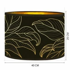 Abat-jours Lampadaires Abat-jour Lampadaire Doré Imprimé Noir Et Or Feuille T 40 X H 25 9 Abat-jours Lampadaires Abat-jour Lampadaire Doré Imprimé Noir Et Or Feuille T 40 X H 25 -Luminaires Soldes 2022 abat jour lampadaire dore imprime noir et or feuille t 40 x h 25 2