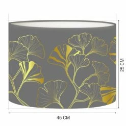 Abat-jours Lampadaires Abat-jour Lampadaire Iris Gris T 45 X H 25 -Luminaires Soldes 2022 abat jour lampadaire iris gris t 45 x h 25 1