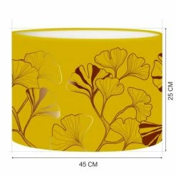 Abat-jours Lampadaires Abat-jour Lampadaire Iris Jaune Moutarde T 45 X H 25 -Luminaires Soldes 2022 abat jour lampadaire iris jaune moutarde t 45 x h 25 1