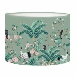 Abat-jours Lampadaires Abat-jour Lampadaire Jungle Jaune Moutarde T 45 X H 25 -Luminaires Soldes 2022 abat jour lampadaire jungle vert olive t 45 x h 25