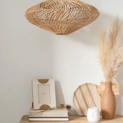 Maisons Du Monde Suspensions Abat-jour Pour Suspension En Rotin Marron Et Métal -Luminaires Soldes 2022 abat jour pour suspension en rotin marron et metal 1000 15 29 223684 3