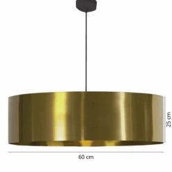 Abat-jours Suspensions Abat-jour Suspension Laqué Or Brillant D 60 X H 25 -Luminaires Soldes 2022 abat jour suspension laque or brillant d 60 x h 25 2
