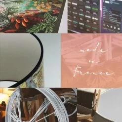 Yeda Design Lampes à Poser Abat Jour Tropical Vintage 25 X 18 -Luminaires Soldes 2022 abat jour tropical vintage 25 x 18 2