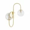 Maisons Du Monde Appliques Murales Et Spots Applique 2 Globes En Verre Et Métal Doré -Luminaires Soldes 2022 applique 2 globes en verre et metal dore 1000 5 31 217044 1