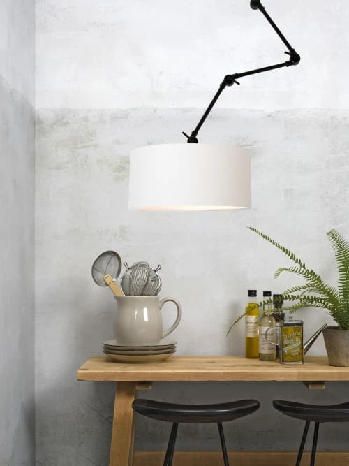 It's About Romi Appliques Murales Et Spots Applique 3 Bras En Métal Et Abat-jour Blanc L100cm 4 It's About Romi Appliques Murales Et Spots Applique 3 Bras En Métal Et Abat-jour Blanc L100cm – Image 2