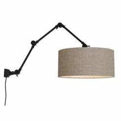 It's About Romi Appliques Murales Et Spots Applique 3 Bras En Métal Et Abat-jour L100cm