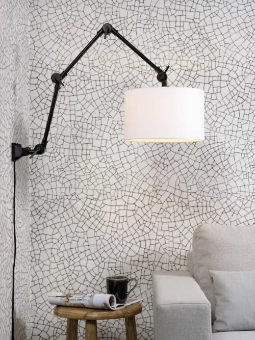 It's About Romi Appliques Murales Et Spots Applique 3 Bras Et Abat-jour Blanc L100cm 4 It's About Romi Appliques Murales Et Spots Applique 3 Bras Et Abat-jour Blanc L100cm – Image 2