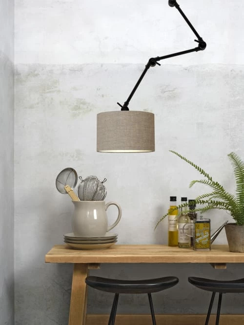 It's About Romi Appliques Murales Et Spots Applique 3 Bras Et Abat-jour Gris L100cm 5 It's About Romi Appliques Murales Et Spots Applique 3 Bras Et Abat-jour Gris L100cm – Image 3