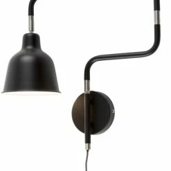 It's About Romi Appliques Murales Et Spots Applique Articulée Métal Noir L21-57cm -Luminaires Soldes 2022 applique articulee metal noir l21 57cm 5