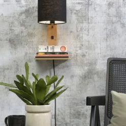 Good & Mojo Appliques Murales Et Spots Applique Bambou/lin Avec Tablette H36cm 9 Good & Mojo Appliques Murales Et Spots Applique Bambou/lin Avec Tablette H36cm -Luminaires Soldes 2022 applique bambou lin avec tablette h36cm 31