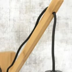 Good & Mojo Appliques Murales Et Spots Applique Bambou/lin Blanc L50cm -Luminaires Soldes 2022 applique bambou lin blanc l50cm 2