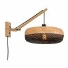Good & Mojo Appliques Murales Et Spots Applique Bambou Noir 2 Bras L55cm -Luminaires Soldes 2022 applique bambou noir 2 bras l55cm
