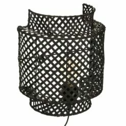 Decoratie Appliques Murales Et Spots Applique Bambou Naturel D23cm -Luminaires Soldes 2022 applique bambou noir d23cm