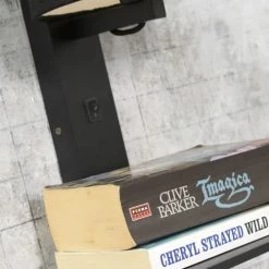 Good & Mojo Appliques Murales Et Spots Applique Bambou Noir/lin Avec Tablette H36cm -Luminaires Soldes 2022 applique bambou noir lin avec tablette h36cm 5