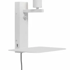 It's About Romi Appliques Murales Et Spots Applique Blanche Avec Tablette H25cm