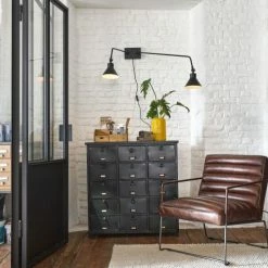 Maisons Du Monde Appliques Murales Et Spots Applique Double Articulée En Métal Noir Mat -Luminaires Soldes 2022 applique double articulee en metal noir mat 1000 8 12 210383 4