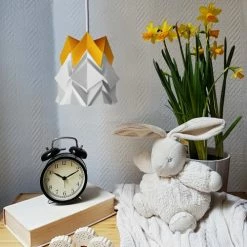 Tedzukuri Atelier Appliques Murales Et Spots Applique En Bois Et Petite Suspension Origami En Papier -Luminaires Soldes 2022 applique en bois et petite suspension origami en papier 4