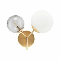 House Doctor Appliques Murales Et Spots Applique En Laiton Blanche Et Grise -Luminaires Soldes 2022 applique en laiton blanche et grise 4