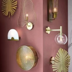 Maisons Du Monde Appliques Murales Et Spots Applique En Métal Doré Et Verre -Luminaires Soldes 2022 applique en metal dore et verre 1000 10 31 190886 6