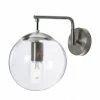 Lussiol Lighting Appliques Murales Et Spots Applique En Métal Gris Alu H.25 Cm