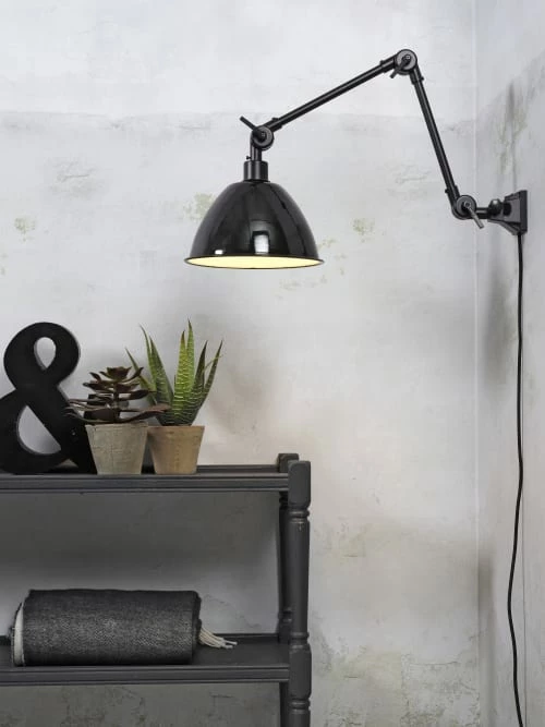 It's About Romi Appliques Murales Et Spots Applique En Métal Noir 2 Bras L75cm 4 It's About Romi Appliques Murales Et Spots Applique En Métal Noir 2 Bras L75cm – Image 2