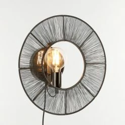 Mica Decorations Appliques Murales Et Spots Applique En Métal Noir D40 -Luminaires Soldes 2022 applique en metal noir d40 4