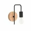 Maisons Du Monde Appliques Murales Et Spots Applique En Métal Noir Et Hévéa -Luminaires Soldes 2022 applique en metal noir et hevea 1000 0 1 172652 1