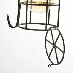 Maisons Du Monde Appliques Murales Et Spots Applique En Métal Noir Et Manguier -Luminaires Soldes 2022 applique en metal noir et manguier 1000 4 25 190880 5