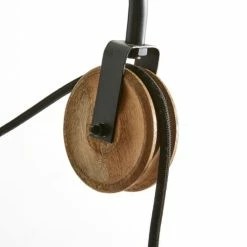 Maisons Du Monde Appliques Murales Et Spots Applique En Métal Noir Et Manguier -Luminaires Soldes 2022 applique en metal noir et manguier 1000 4 25 190880 6