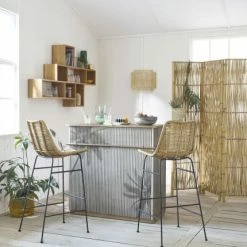 Maisons Du Monde Appliques Murales Et Spots Applique En Osier Tressé -Luminaires Soldes 2022 applique en osier tresse 1000 11 9 200458 5