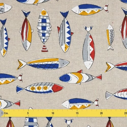 Belamp Appliques Murales Et Spots Applique En Tissu Beige Avec Des Poissons Colorés - 30*30 Cm 4 Belamp Appliques Murales Et Spots Applique En Tissu Beige Avec Des Poissons Colorés - 30*30 Cm – Image 2