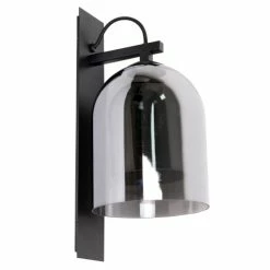 Keria Appliques Murales Et Spots Applique En Verre Et Métal Noir -Luminaires Soldes 2022 applique en verre et metal noir 2