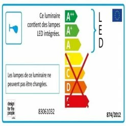 Nordlux Appliques Murales Et Spots Applique LED De Salle De Bain Métal Argent L40cm -Luminaires Soldes 2022 applique led de salle de bain metal argent l40cm 2