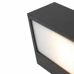 QAZQA Appliques Murales Et Spots Applique Murale En Aluminium Noir -Luminaires Soldes 2022 applique murale en aluminium noir 6