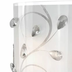 Globo Appliques Murales Et Spots Applique Murale En Métal Argente -Luminaires Soldes 2022 applique murale en metal argente 6