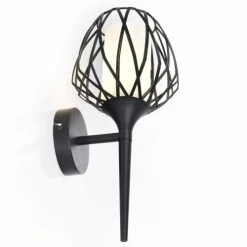 Keria Appliques Murales Et Spots Applique Murale En Métal Noir -Luminaires Soldes 2022 applique murale en metal noir 3