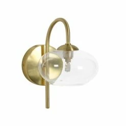 Maisons Du Monde Appliques Murales Et Spots Applique Murale En Verre Et Métal Doré