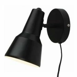 It's About Romi Appliques Murales Et Spots Applique Murale Métal Noir H21cm