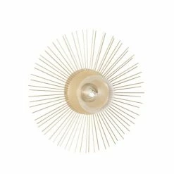 Maisons Du Monde Appliques Murales Et Spots Applique Murale Soleil, En Métal Doré Et Verre