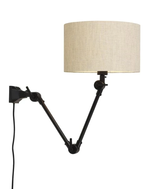 It's About Romi Appliques Murales Et Spots Applique Noire 2 Bras Et Abat-jour L80cm 4 It's About Romi Appliques Murales Et Spots Applique Noire 2 Bras Et Abat-jour L80cm – Image 2