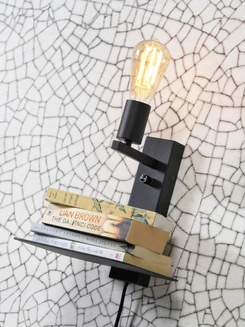 It's About Romi Appliques Murales Et Spots Applique Noire Avec Tablette H25cm 5 It's About Romi Appliques Murales Et Spots Applique Noire Avec Tablette H25cm – Image 3