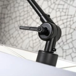 It's About Romi Appliques Murales Et Spots Applique Noire Flexible Et Abat-jour Blanc L65cm -Luminaires Soldes 2022 applique noire flexible et abat jour blanc l65cm 5